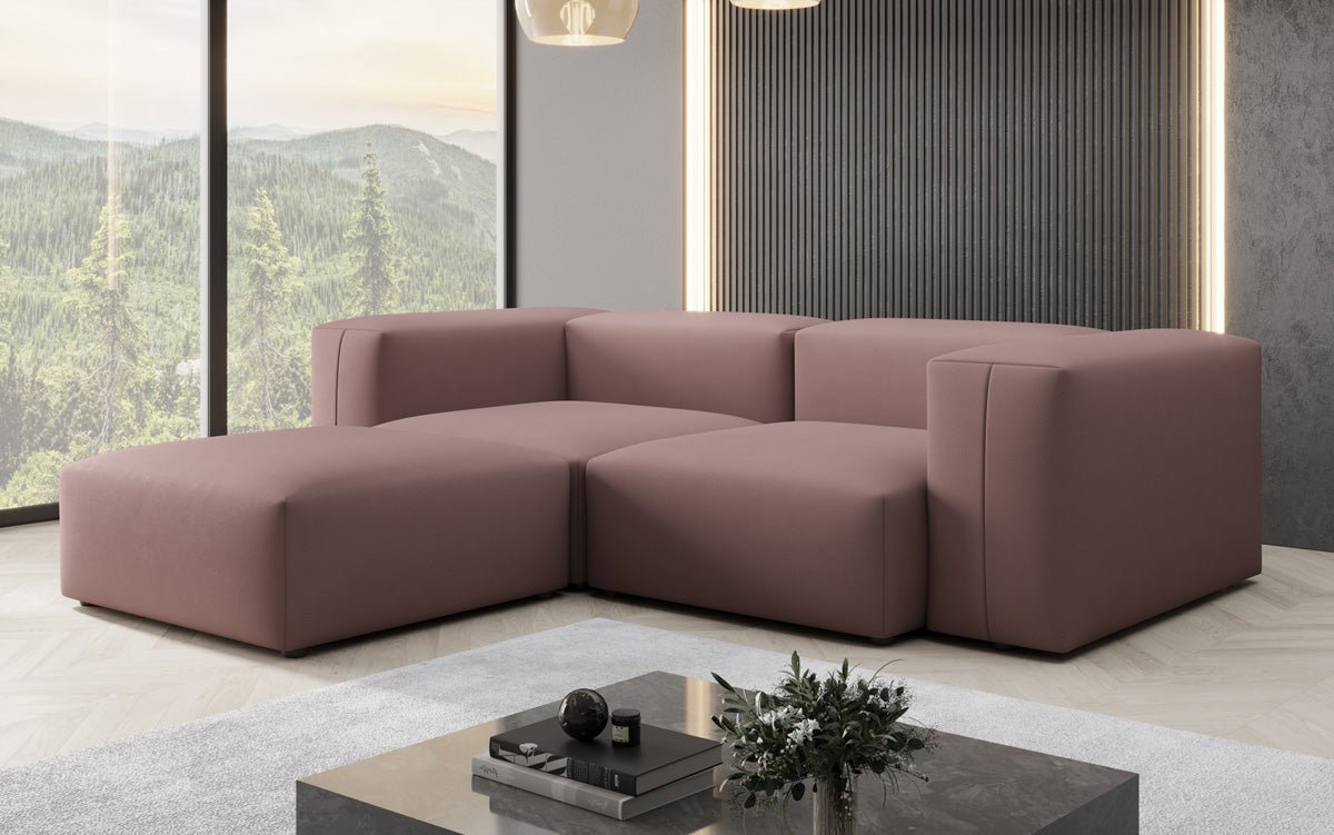 Luxuriöses L-Sofa Snug Mini: Modernes Stoff-Ecksofa für Ihr Wohnzimmer