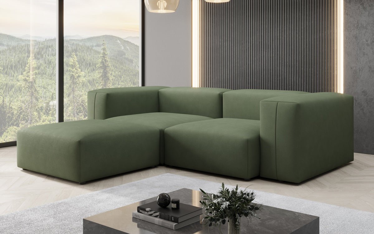 Luxuriöses L-Sofa Snug Mini: Modernes Stoff-Ecksofa für Ihr Wohnzimmer