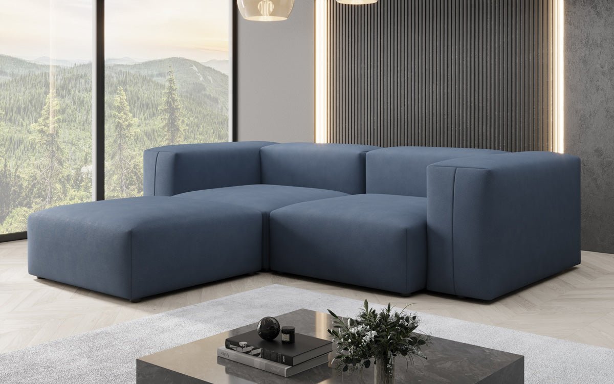 Luxuriöses L-Sofa Snug Mini: Modernes Stoff-Ecksofa für Ihr Wohnzimmer
