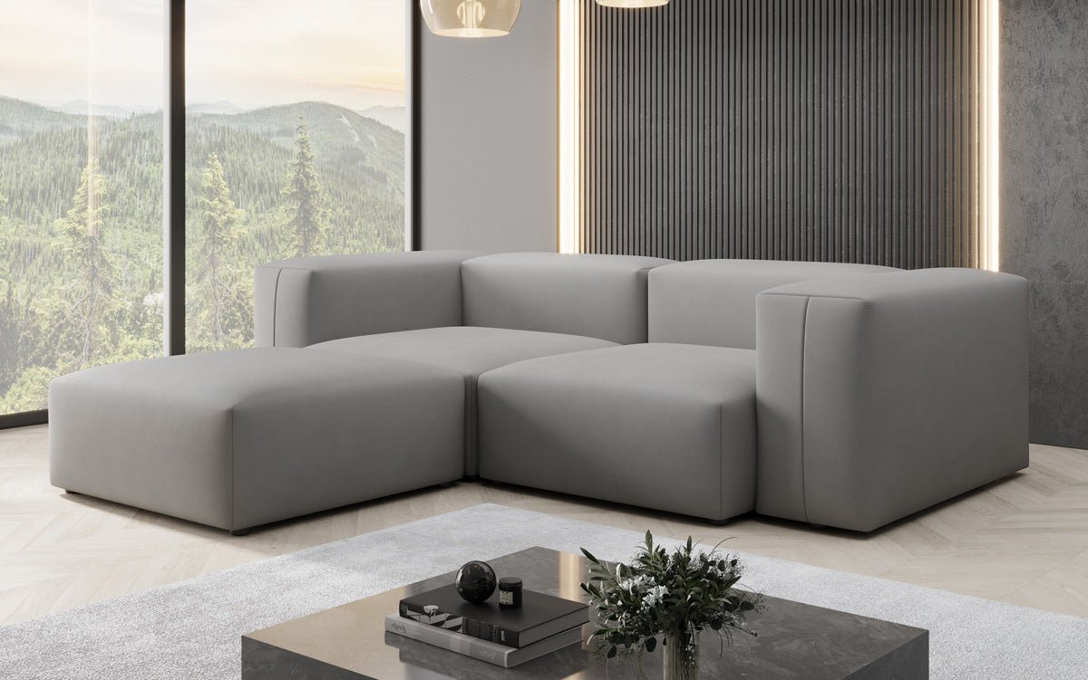 Luxuriöses L-Sofa Snug Mini: Modernes Stoff-Ecksofa für Ihr Wohnzimmer
