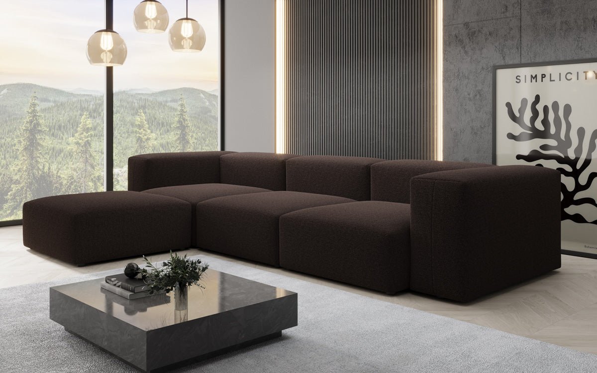 Gemütliches L-Sofa aus Bouclé: Luxus und Komfort für Ihr Zuhause