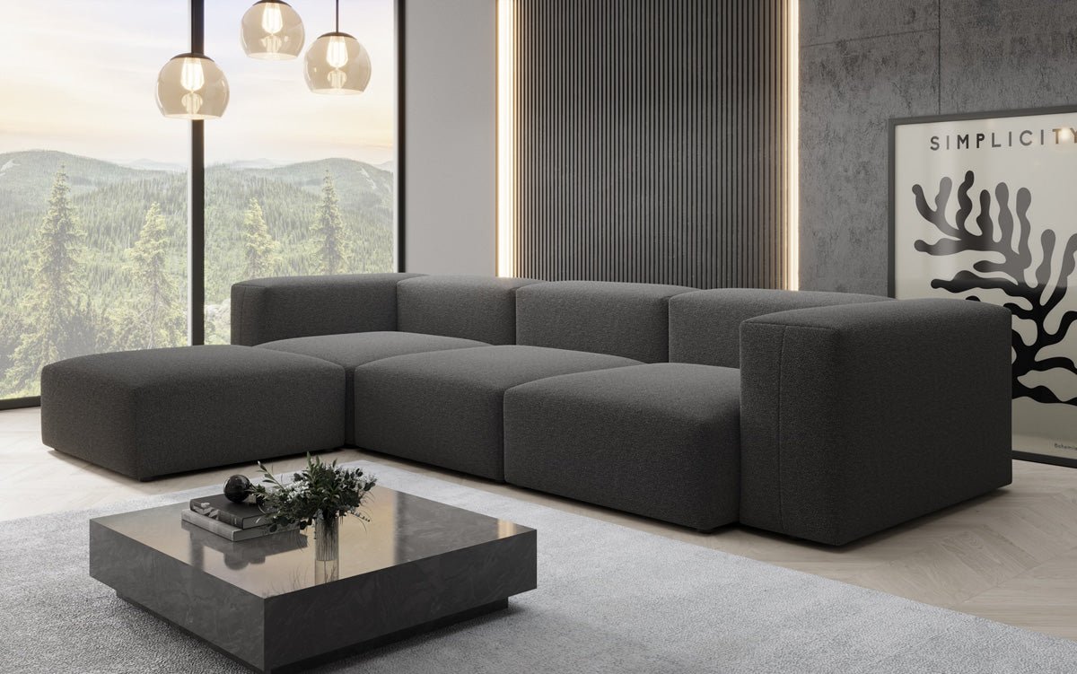 Gemütliches L-Sofa aus Bouclé: Luxus und Komfort für Ihr Zuhause