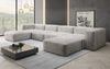 Luxuriöses U-Sofa aus Samt 250 cm Großzügig Komfortabel Modern