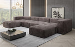 Lade das Bild in den Galerie-Viewer, Luxuriöses U-Sofa Snug im Cord-Design – Modern, Gemütlich, Großzügig für Ihr Wohnzimmer
