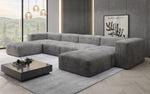 Lade das Bild in den Galerie-Viewer, Luxuriöses U-Sofa Snug im Cord-Design – Modern, Gemütlich, Großzügig für Ihr Wohnzimmer
