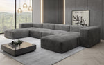 Lade das Bild in den Galerie-Viewer, Luxuriöses U-Sofa Snug im Cord-Design – Modern, Gemütlich, Großzügig für Ihr Wohnzimmer
