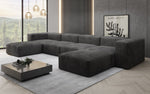 Lade das Bild in den Galerie-Viewer, Luxuriöses U-Sofa Snug im Cord-Design – Modern, Gemütlich, Großzügig für Ihr Wohnzimmer
