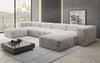 Luxuriöses Designer U-Sofa Snug aus Cordstoff – Gemütlichkeit trifft Stil