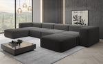 Lade das Bild in den Galerie-Viewer, Luxuriöses Bouclé U-Sofa: Modernes Design, Ultrakomfort für Ihr Wohnzimmer
