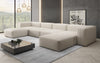 Luxuriöses U-Sofa Snug, Modernes Design, Bequemer Stoffbezug, Viele Farben