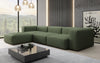 Gemütliches Designer L-Sofa Snug – Modernes Stoff Ecksofa für Ihr Wohnzimmer
