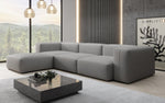 Lade das Bild in den Galerie-Viewer, Gemütliches Designer L-Sofa Snug – Modernes Stoff Ecksofa für Ihr Wohnzimmer
