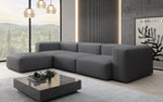 Lade das Bild in den Galerie-Viewer, Gemütliches Designer L-Sofa Snug – Modernes Stoff Ecksofa für Ihr Wohnzimmer
