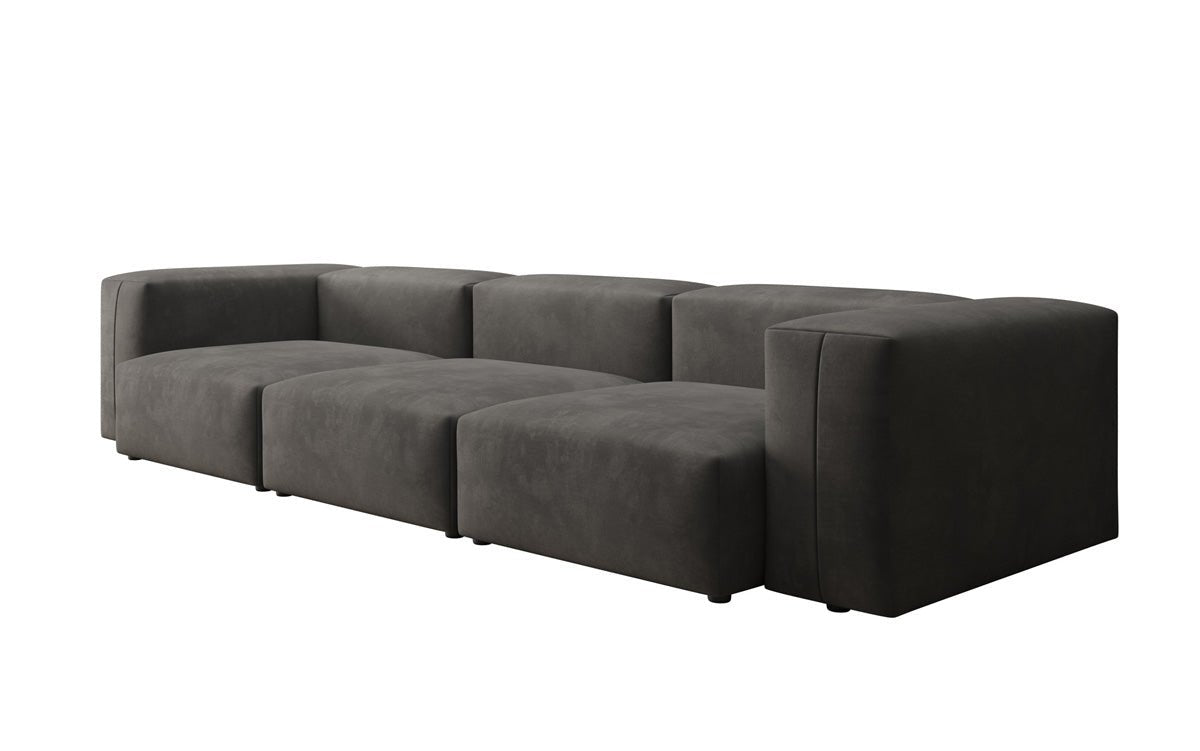 Luxuriöses Designer 3-Sitzer Samtsofa Snug – Komfortables Wohnzimmer Sofa mit Stil