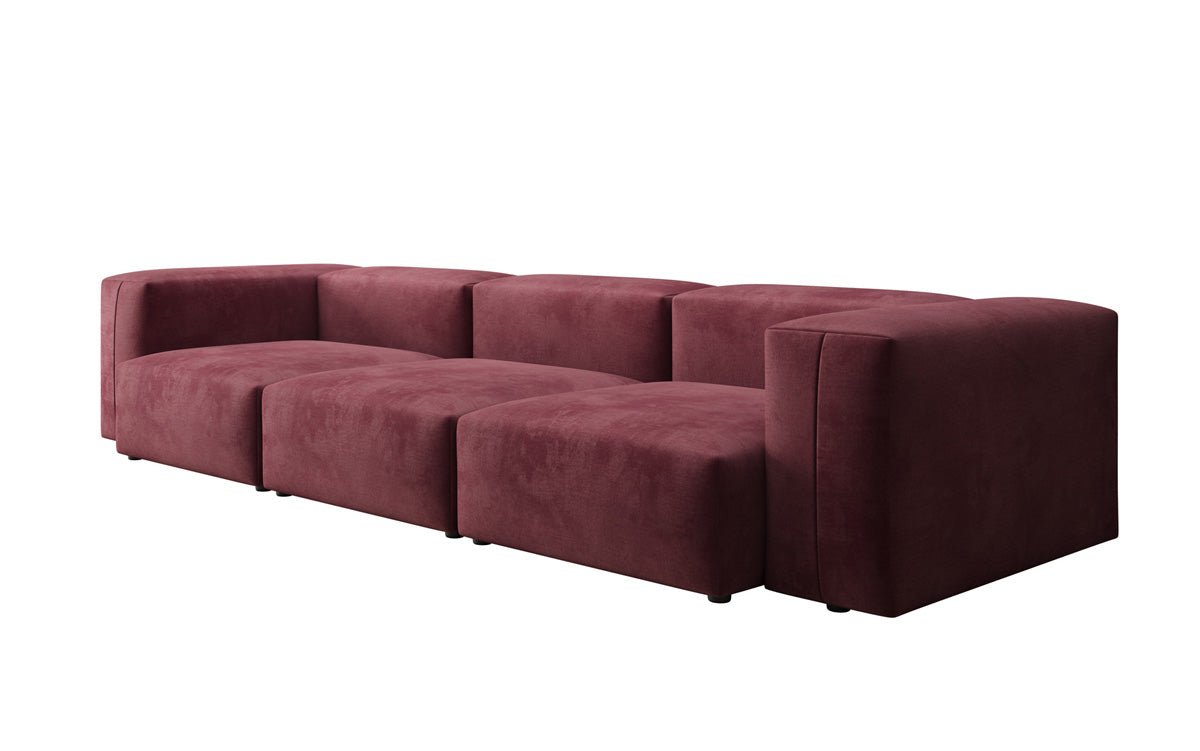 Luxuriöses Designer 3-Sitzer Samtsofa Snug – Komfortables Wohnzimmer Sofa mit Stil