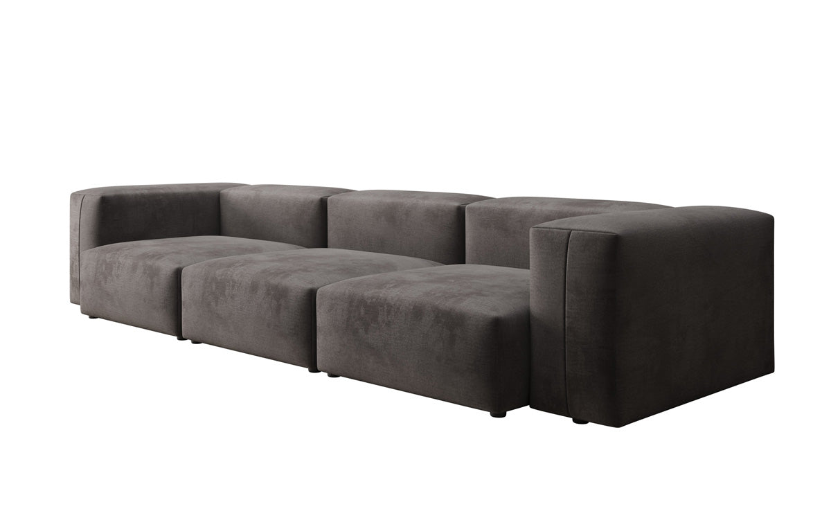 Luxuriöses Designer 3-Sitzer Samtsofa Snug – Komfortables Wohnzimmer Sofa mit Stil