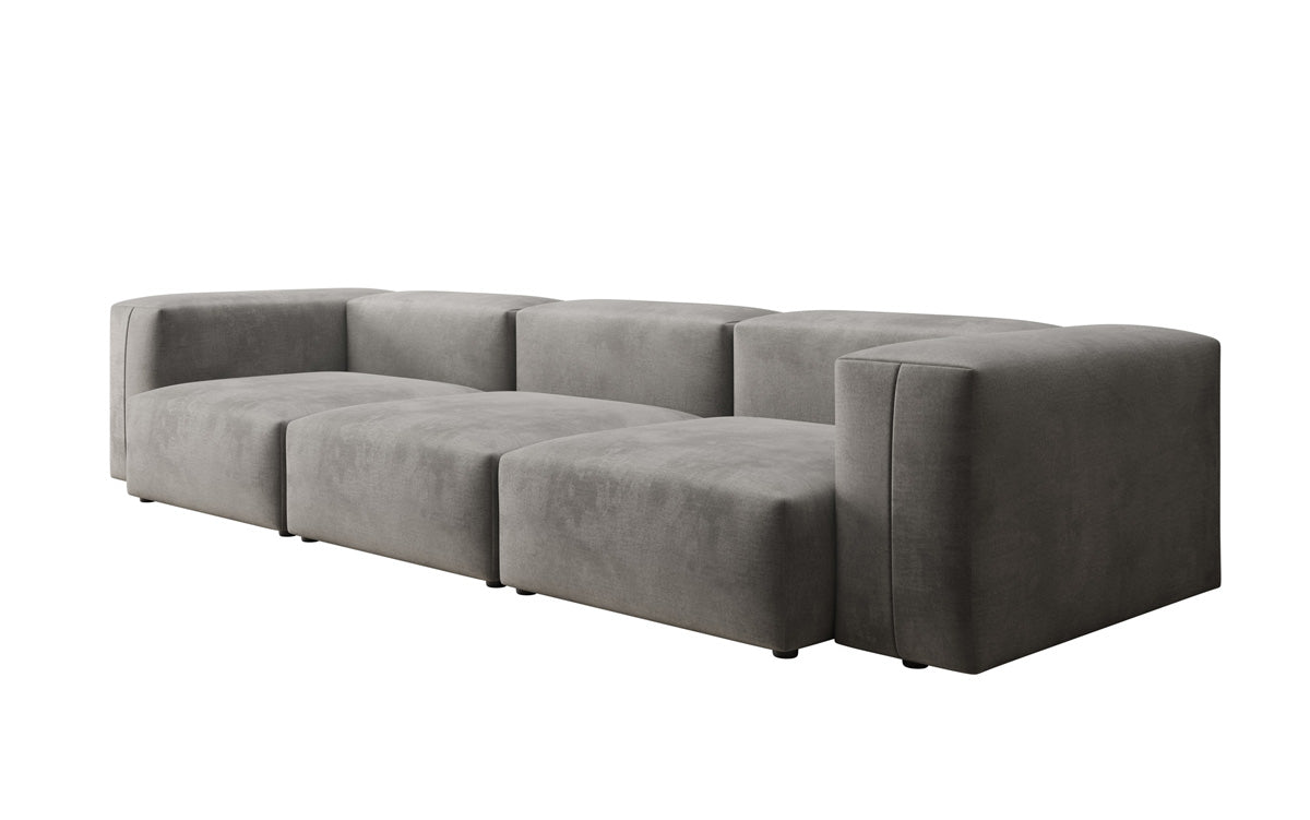 Luxuriöses Designer 3-Sitzer Samtsofa Snug – Komfortables Wohnzimmer Sofa mit Stil