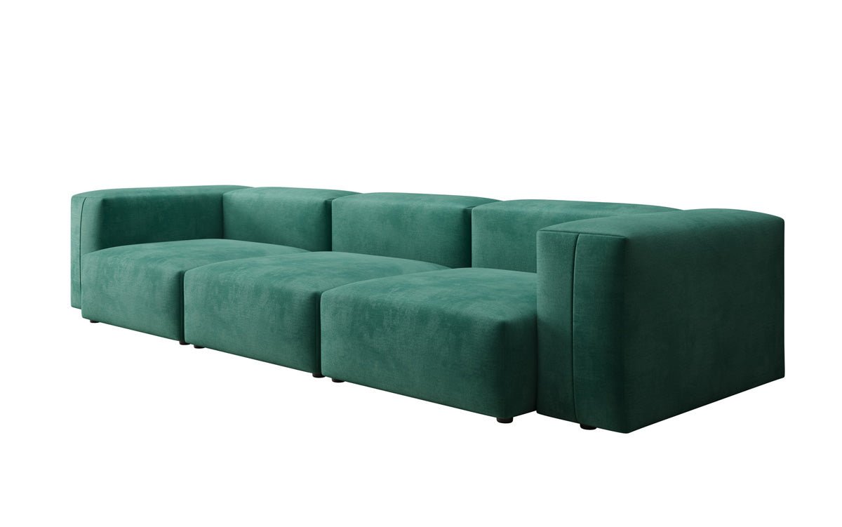 Luxuriöses Designer 3-Sitzer Samtsofa Snug – Komfortables Wohnzimmer Sofa mit Stil