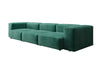 Luxuriöses Designer 3-Sitzer Samtsofa Snug – Komfortables Wohnzimmer Sofa mit Stil