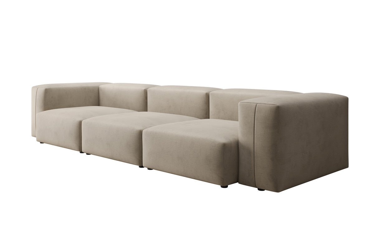 Luxuriöses Designer 3-Sitzer Samtsofa Snug – Komfortables Wohnzimmer Sofa mit Stil
