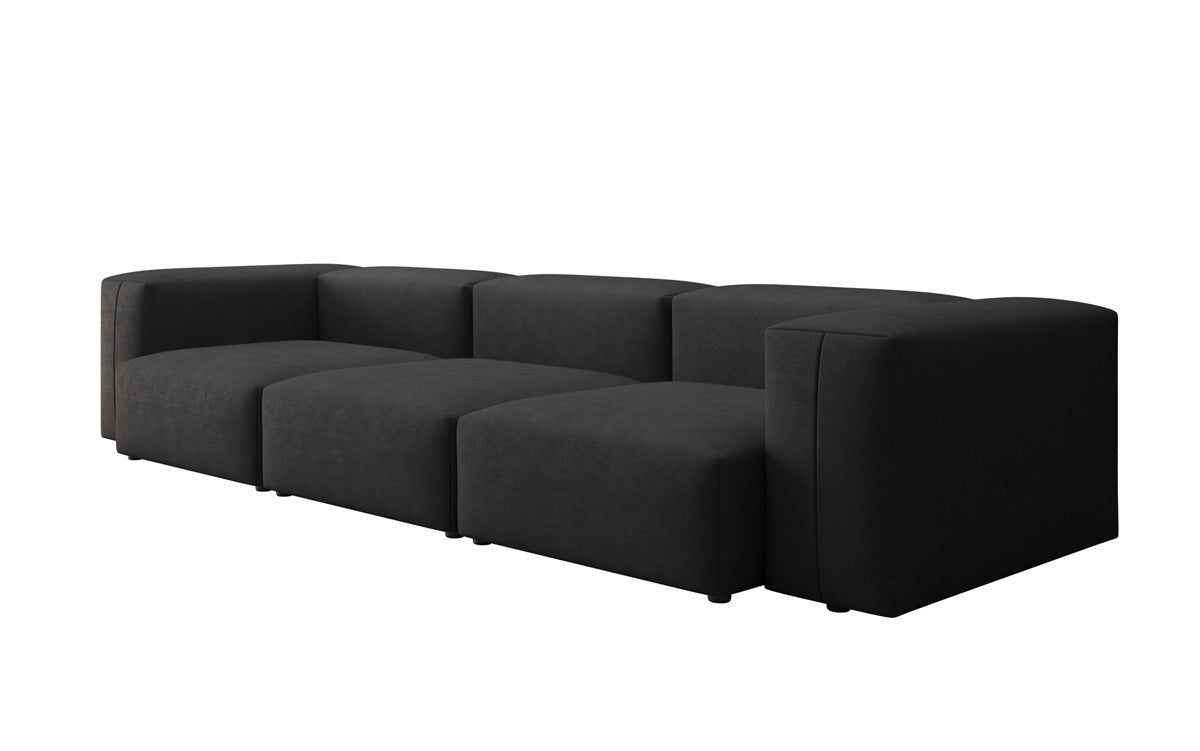 Designer 3-Sitzer Sofa Snug: Luxuriöses Stoff-Sofa für modernes Wohnzimmer