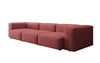 Designer 3-Sitzer Sofa Snug: Luxuriöses Stoff-Sofa für modernes Wohnzimmer