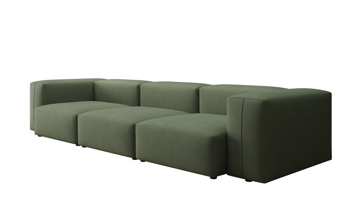 Designer 3-Sitzer Sofa Snug: Luxuriöses Stoff-Sofa für modernes Wohnzimmer