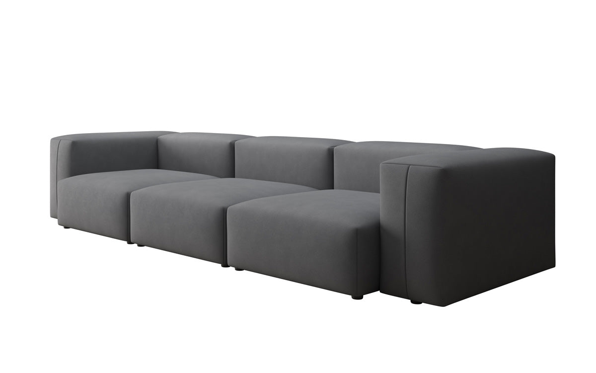 Designer 3-Sitzer Sofa Snug: Luxuriöses Stoff-Sofa für modernes Wohnzimmer