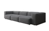 Designer 3-Sitzer Sofa Snug: Luxuriöses Stoff-Sofa für modernes Wohnzimmer