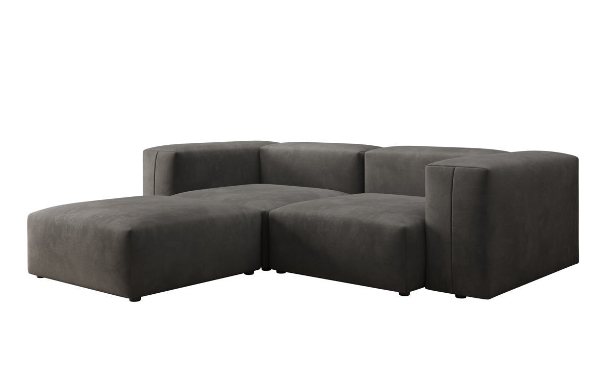 Luxuriöses L-Sofa Snug Mini Samt: Modulares Ecksofa für ultimativen Komfort