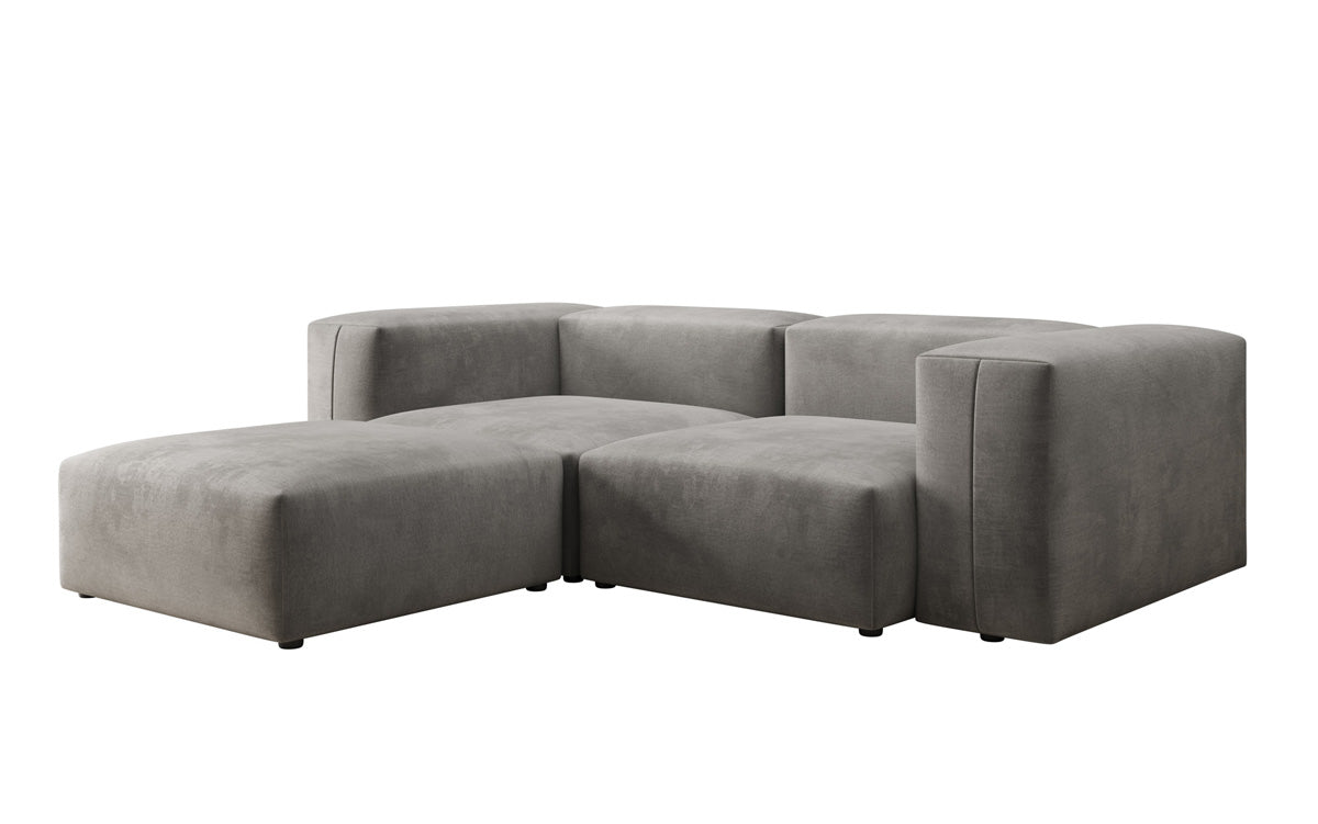 Luxuriöses L-Sofa Snug Mini Samt: Modulares Ecksofa für ultimativen Komfort