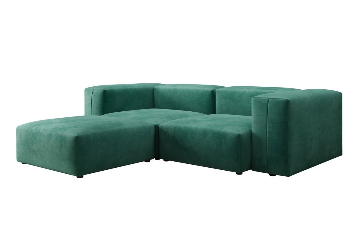Luxuriöses L-Sofa Snug Mini Samt: Modulares Ecksofa für ultimativen Komfort