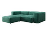 Luxuriöses L-Sofa Snug Mini Samt: Modulares Ecksofa für ultimativen Komfort