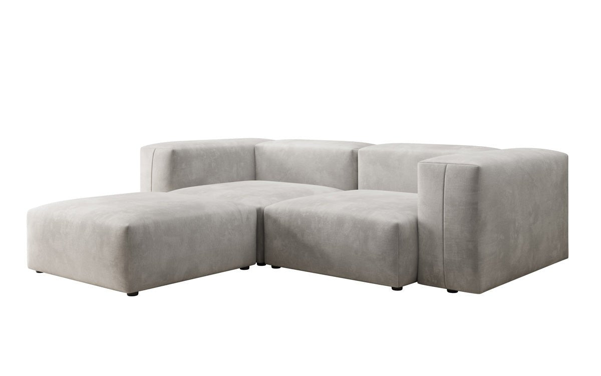 Luxuriöses L-Sofa Snug Mini Samt: Modulares Ecksofa für ultimativen Komfort