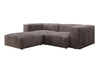 Luxuriöses L-Sofa Snug Mini: Modulares Ecksofa aus Cordstoff für modernes Wohnen