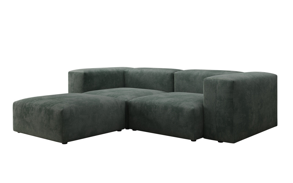 Luxuriöses L-Sofa Snug Mini: Modulares Ecksofa aus Cordstoff für modernes Wohnen