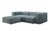 Luxuriöses L-Sofa Snug Mini: Modulares Ecksofa aus Cordstoff für modernes Wohnen