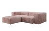 Luxuriöses L-Sofa Snug Mini: Modulares Ecksofa aus Cordstoff für modernes Wohnen