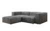 Luxuriöses L-Sofa Snug Mini: Modulares Ecksofa aus Cordstoff für modernes Wohnen