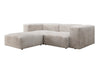 Luxuriöses L-Sofa Snug Mini: Modulares Ecksofa aus Cordstoff für modernes Wohnen