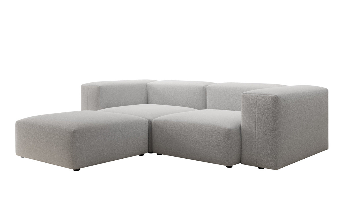 Luxuriöses Designer L-Sofa Snug Mini aus edlem Bouclé-Stoff für Ihr Zuhause
