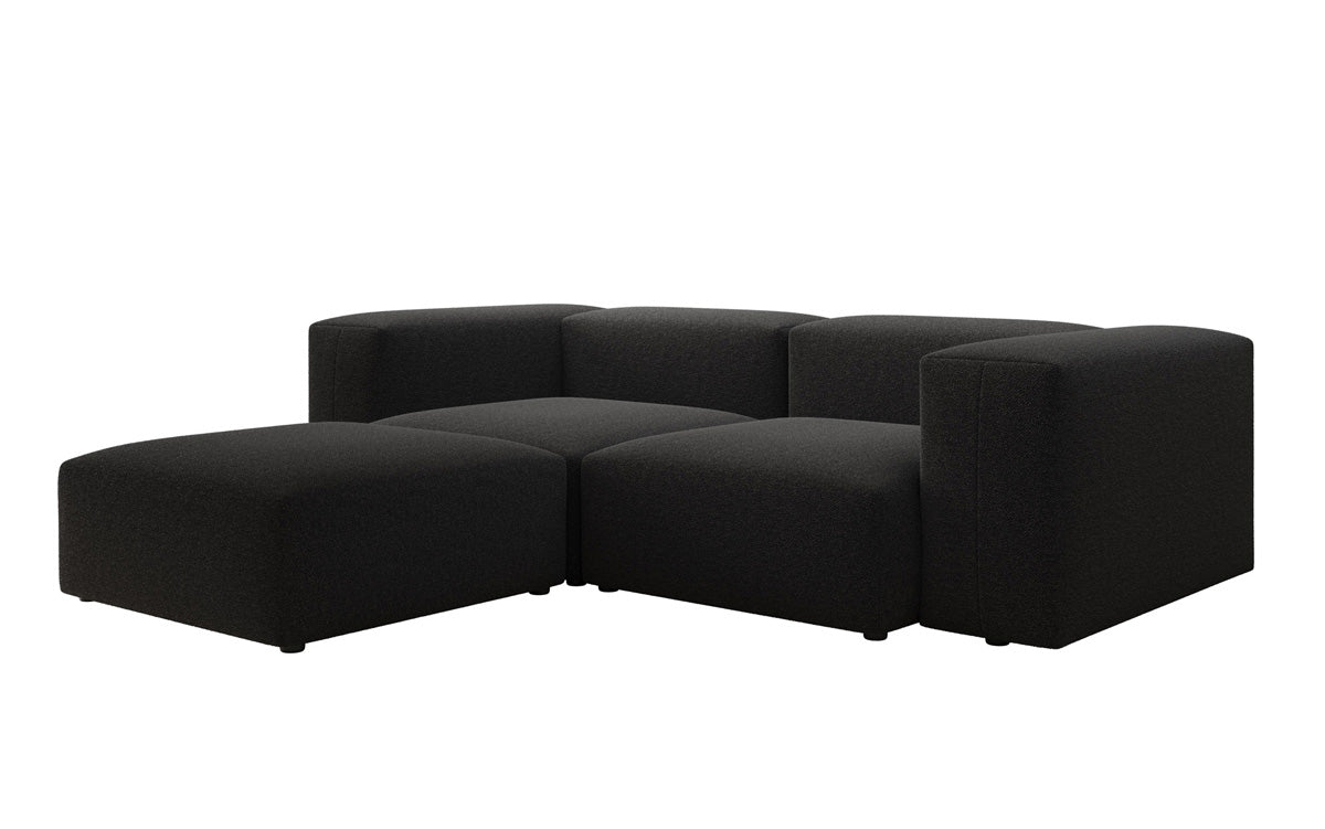 Luxuriöses Designer L-Sofa Snug Mini aus edlem Bouclé-Stoff für Ihr Zuhause