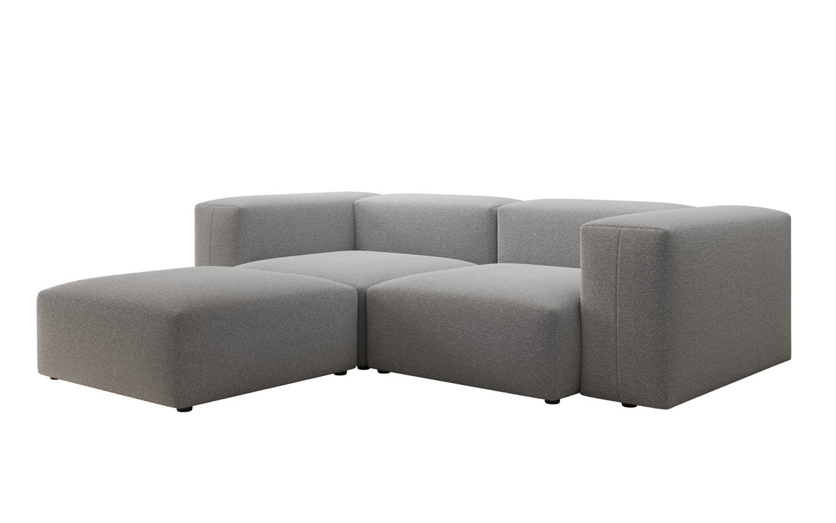 Luxuriöses Designer L-Sofa Snug Mini aus edlem Bouclé-Stoff für Ihr Zuhause