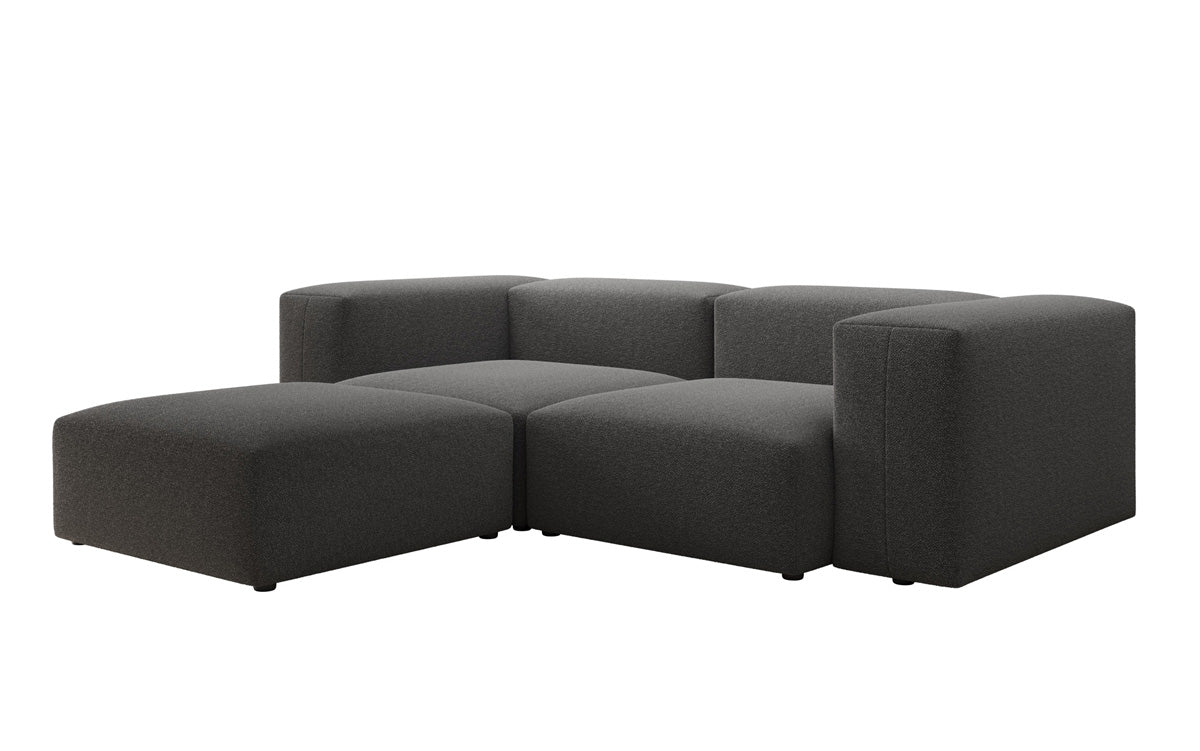 Luxuriöses Designer L-Sofa Snug Mini aus edlem Bouclé-Stoff für Ihr Zuhause