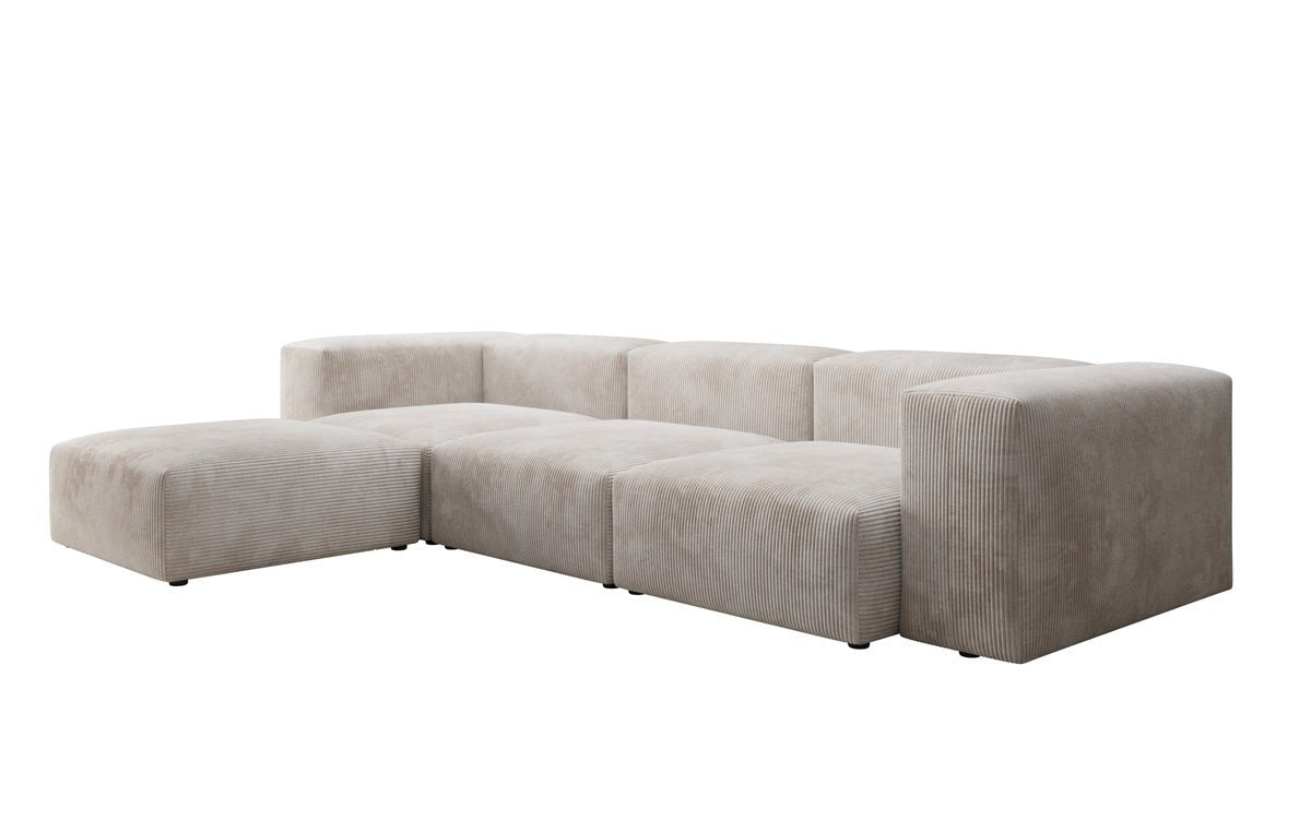 Modernes Designer L-Sofa Ecksofa aus Cordstoff – Bequem, Modular & Stilvoll