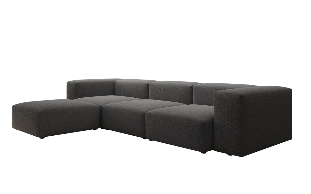 Luxuriöses L-Sofa Snug: Modernes Bouclé-Ecksofa für gemütliche Wohnzimmer-Oasen