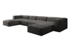 Luxuriöses U-Sofa aus Samt 250 cm Großzügig Komfortabel Modern