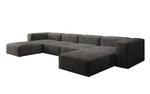 Lade das Bild in den Galerie-Viewer, Luxuriöses U-Sofa aus Samt 250 cm Großzügig Komfortabel Modern
