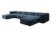 Luxuriöses U-Sofa aus Samt 250 cm Großzügig Komfortabel Modern