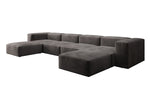 Lade das Bild in den Galerie-Viewer, Luxuriöses U-Sofa aus Samt 250 cm Großzügig Komfortabel Modern
